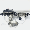 DESSINI Stainless Steel Pressure Cooker Set 24cm, 5+7L - Image 3