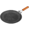 Honeycomb Non-Sticky Stainless Steel (SUS 316) Pan Tawa with Wooden Handle (34cm)