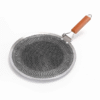 Honeycomb Non-Sticky Stainless Steel (SUS 316) Pan Tawa with Wooden Handle (34cm) - Image 3
