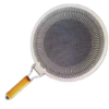Honeycomb Non-Sticky Stainless Steel (SUS 316) Pan Tawa with Wooden Handle (34cm) - Image 4
